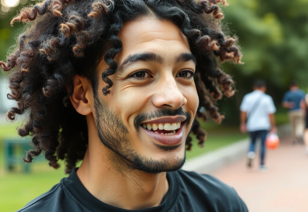 Man looking energetic